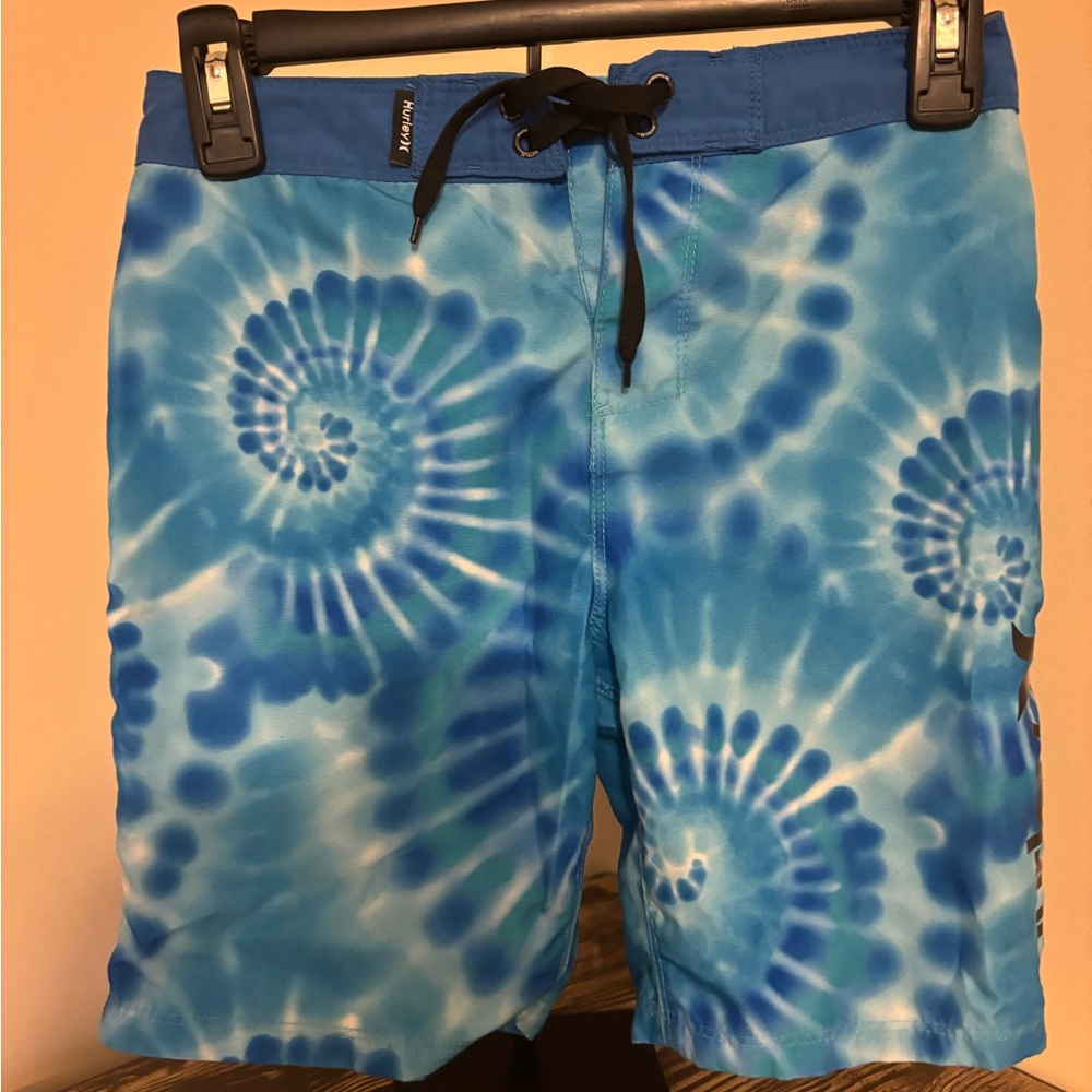 Hurley Blue Tie-Dyed Board Shorts